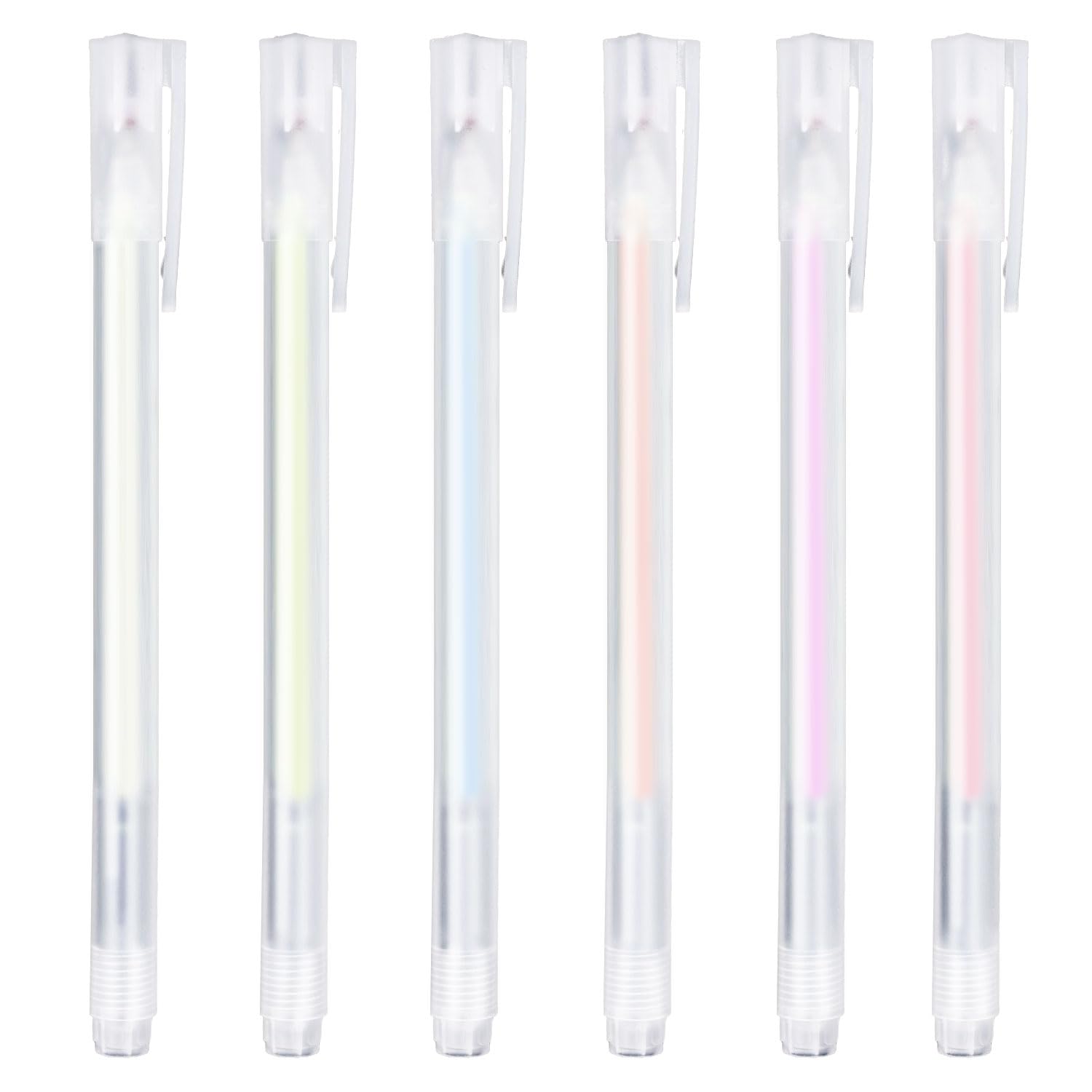 

6pcs Quick Dry Glue Pens, Colorful Dispensing Liquid Glue Pens Fine Tip Glue Pens for Scrapbook Fabric Card Making and Crafts