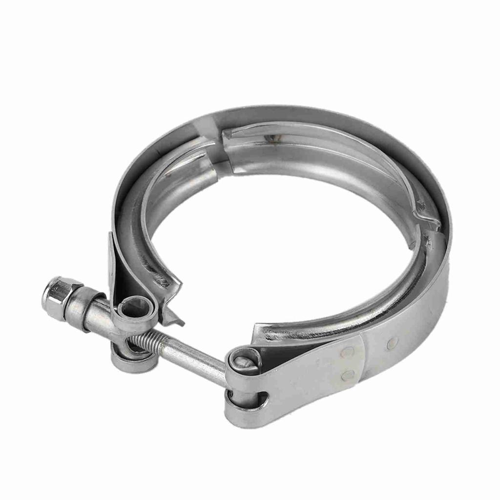 Universal 2,5 tommer 63 mm Bil Auto V-bånd Turbo Downpipe Eksosklemme M6 Skrue