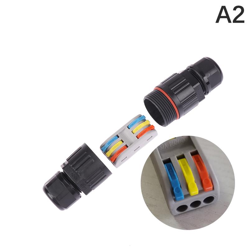 Ip68 Cable Waterproof Joint Wire Quick Connection Waterproof Connector 2/3Pin Solderless Lamp Wiring Outdoor Rainproof Terminal