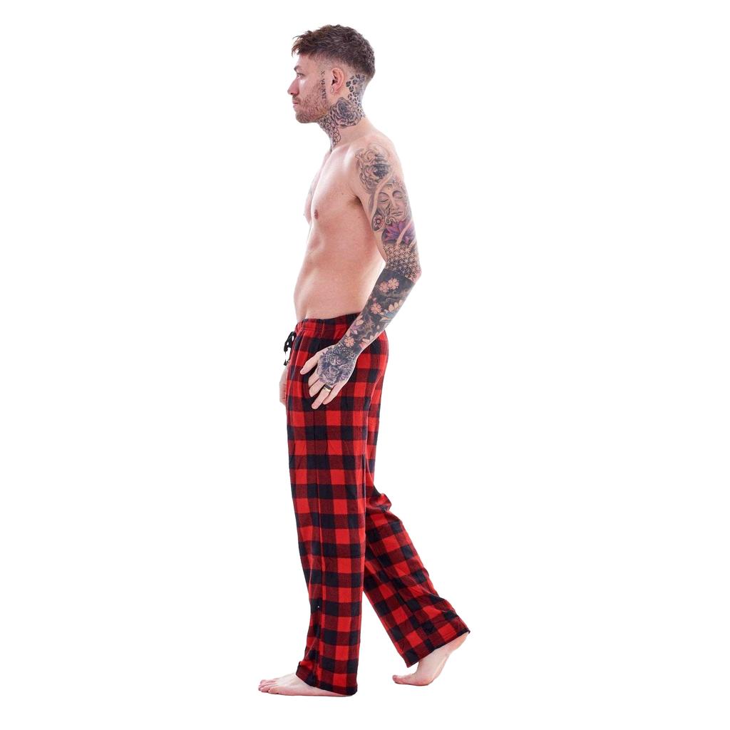Keanu Mens Buffalo Check Lounge Pants (Pack of 2)
