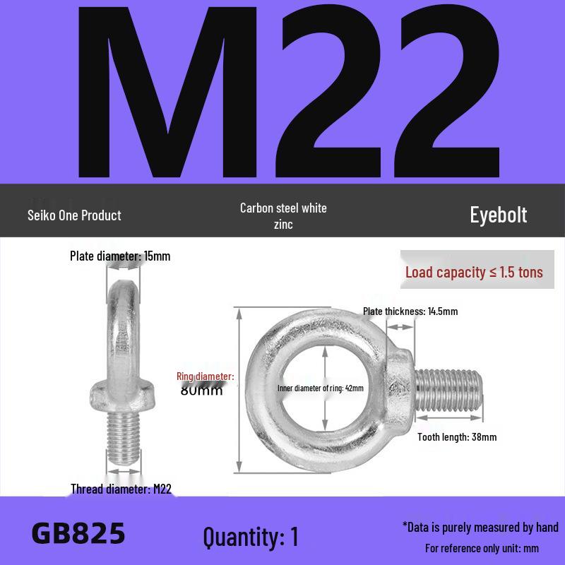 Lifting Eye Bolt Collection: Galvanized M8 & M10 with Ring for Mold