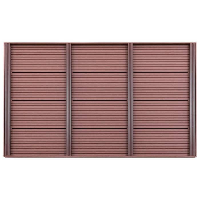 VidaXL Elément de Plancher pour Douche Solaire Echelle de Piscine Paillasson Antidérapant Extérieur Durable Robuste Marron 49065
