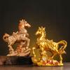 Zhaocai Horse Crafts Living Room Decor Twelve Zodiac Sign Wine Cabinet Wealth Attract Decoration Housewarming Opening Crafts