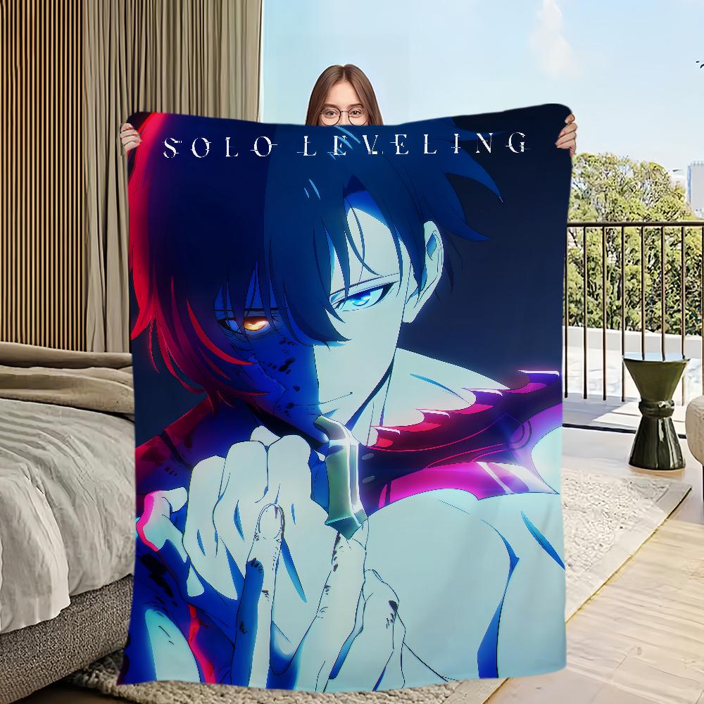 Poziomowanie Gorąca krew Solo Flanelowa ciepła anime miękka koreańska pluszowa kołdra na sofę salon 2 pokój biuro Sezon sypialnia podróż prezent