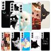 Cat Cute Kitten Cartoon Phone Case For Samsung Galaxy S26 S25 Edge S24 S23 FE S22 Ultra S21 Plus S20 + Fundas Cover Coque Galaxy
