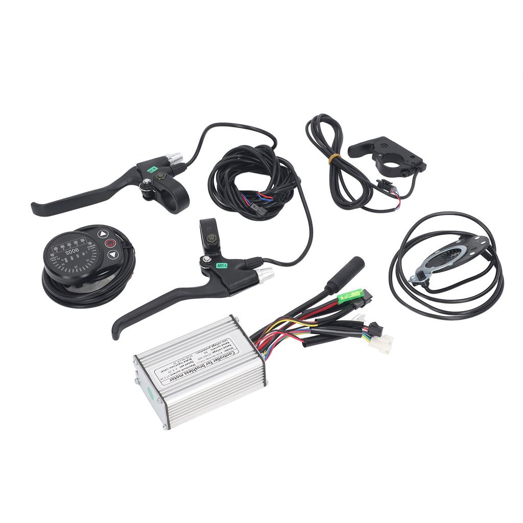 Electric Bike Lithium Modification Kit 17A Sinewave Controller LED900S Display with 109R Thumb Throttle 8C Brake Lever
