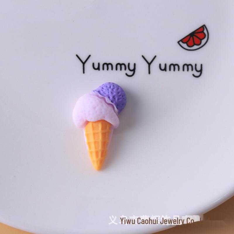 Simulation Ice Cream Cone DIY Kit: Craft Glue & Resin Jewelry Accessories