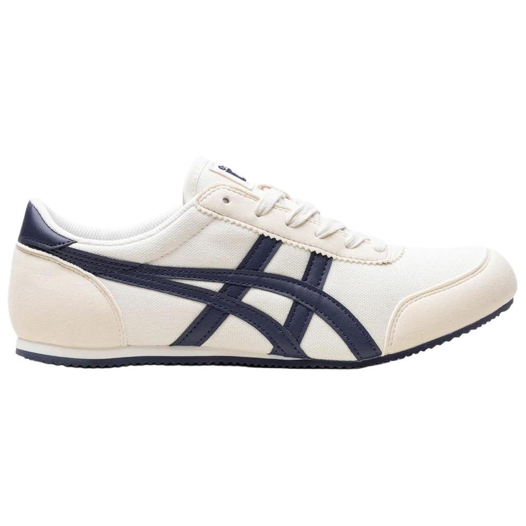 ONITSUKA TIGER Track Trainer Retro Bequemes Gewebe Synthetisches Leder Dämpfung Rutschfest Abriebfest Low-Top Freizeit-Laufschuhe 1183B476-101