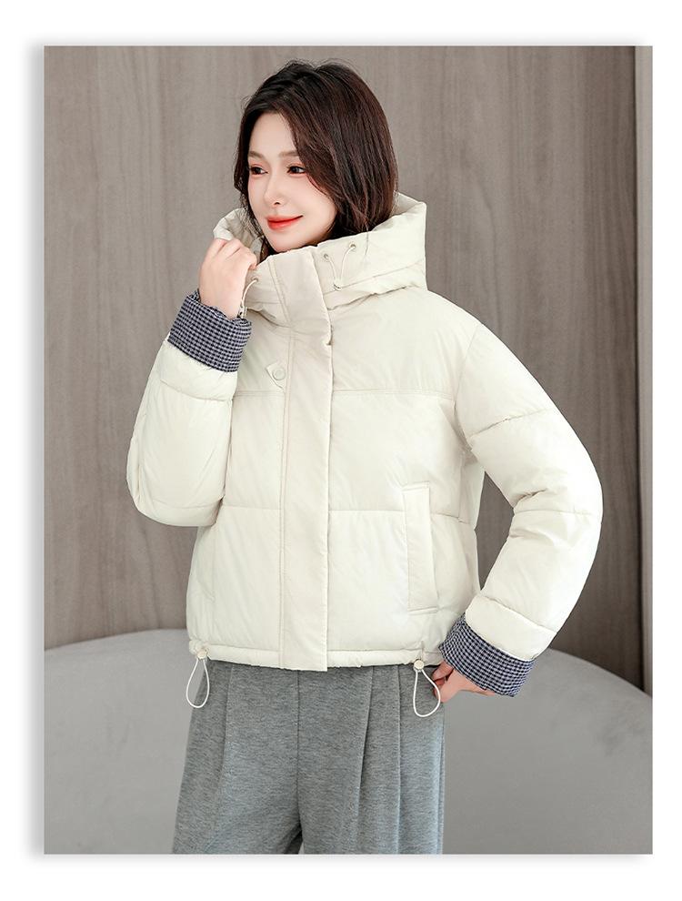 Women's Short Winter Jacket Warm Hooded Loose Cotton-Padded
