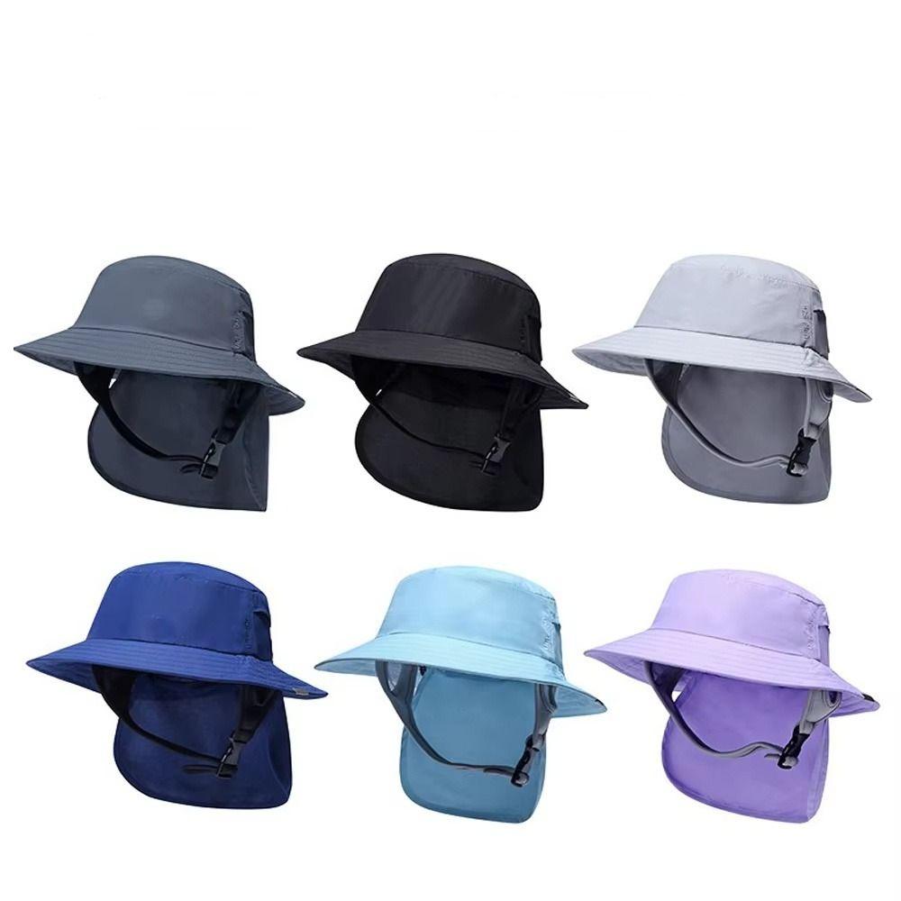 Breathable Surfing Backet Hat Wide-brimmed Fisherman Cap Summer Beach Ladies Sun Hat  Water Sport