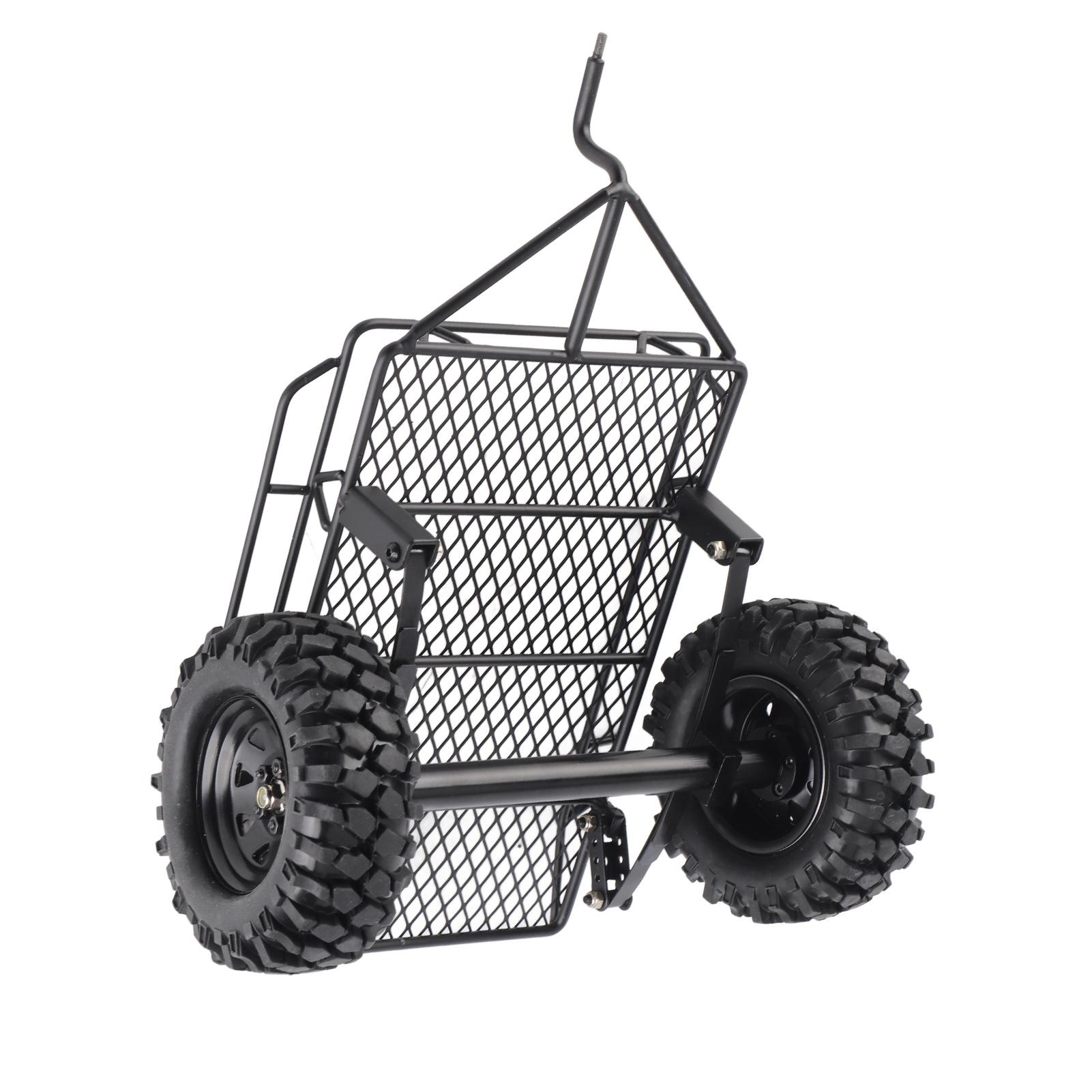 

DIY Metal Trail Car Trailer Hopper for D90 SCX10 4 1 10 Scale RC Crawler Car