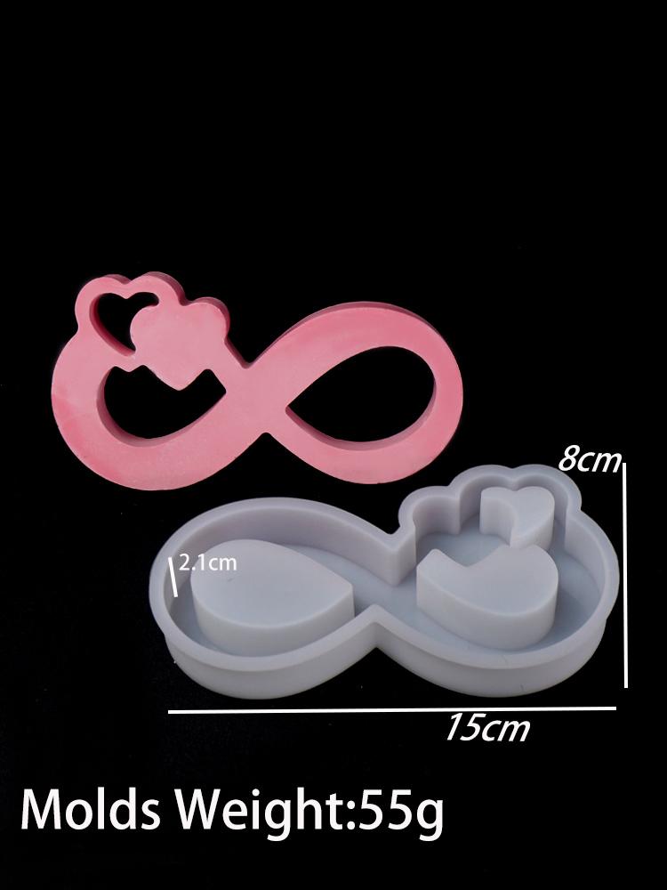 

Hollow Love Silicine Candle Mold DIY Ribbon Heart Ornament Making Plaster Resin Craft Casting Molds Home Valentine s Day Decor