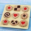 8Pcs Sandwich Jam Biscuit Mold Chocolate Sauce Cookie Cutouts Fudge Pastry Baking DIY Mold