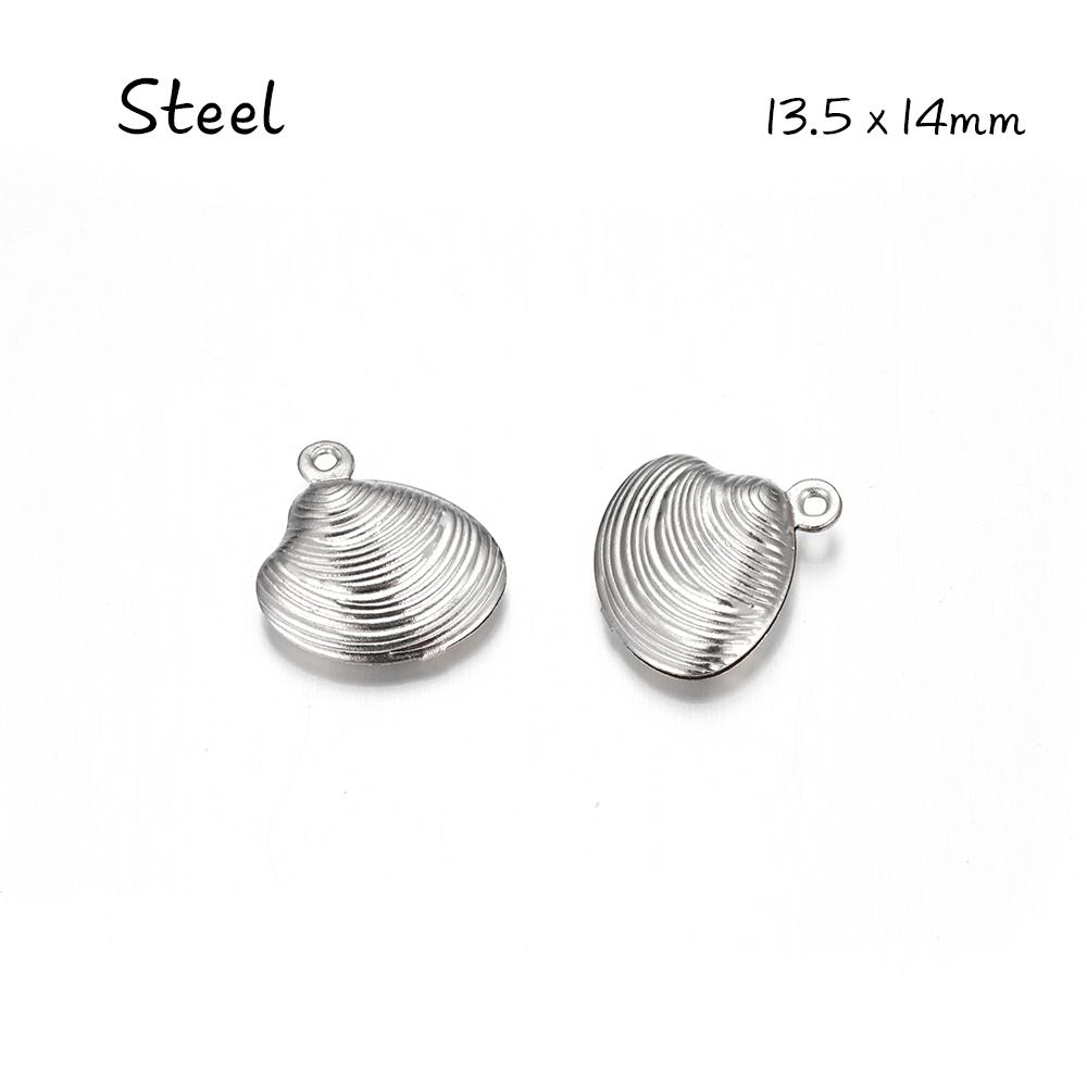

10pcs Stainless Steel Sea Shell Charms Starfish Pendant for Boho Earring Necklace Bracelet Jewelry Making Findings DIY Supplies