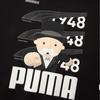 Puma Cartoon Animated Print Crew Neck Long Sleeve Sweatshirt Men Tops Black 539898-01