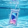 Waterproof Phone Pouch with Detachable Lanyard Transparent Floating Cell Phone Dry Bag Case Protector Beach Kayak Cruise Travel Essentials