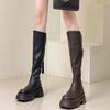Winter Women Boots Fashion Belt Buckle Ladies Elegant Platform Long Pipe Booties Casual Women'S Knee High Booties