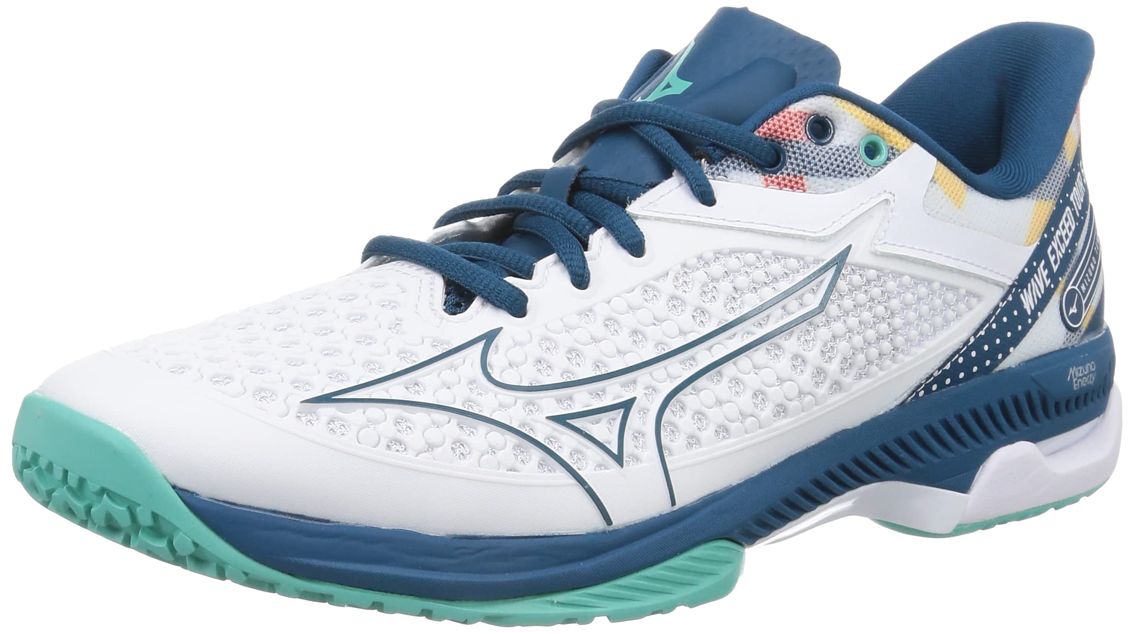 

Tennis Shoes Wave Exceed TOUR 5 OC Artificial Grass Court Club Activities Lightweight Game cm 2E [Mizuno] Clay/Sand White/Blue Green/Turquoise 29.5