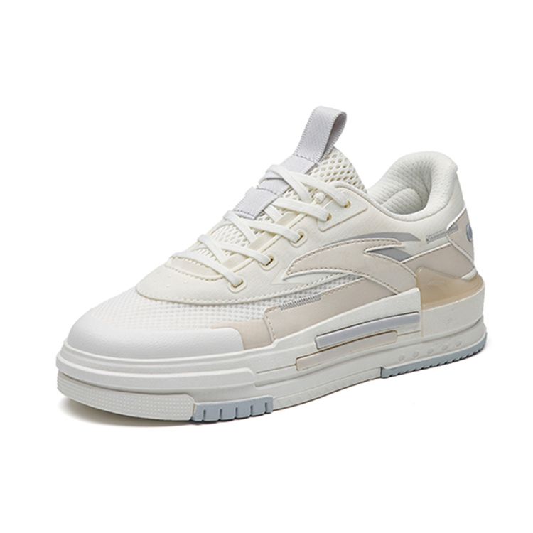 Anta Lightweight Breathable Low-Top Sneakers Women Sneakers White Gray 922238066-1