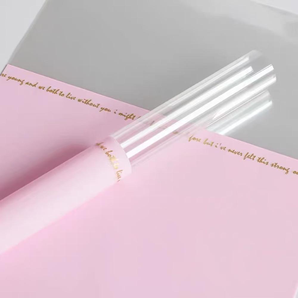 20 Pieces Romantic Single Flower Wrapping Bags Waterproof Bouquet Packaging Bag Graduation Party