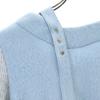 Riu Long Sleeve Switching Sweater F Light Blue X Grey Knit with Ring Women Used