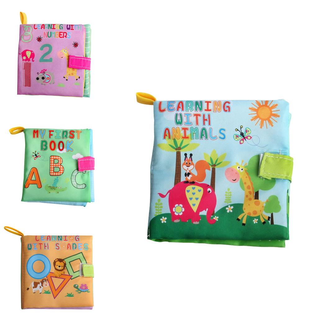 Wholesale Baby Cognitive Cloth Book Educational Early Learning Tear-resistant English Forest Ocean Animal Hand Book