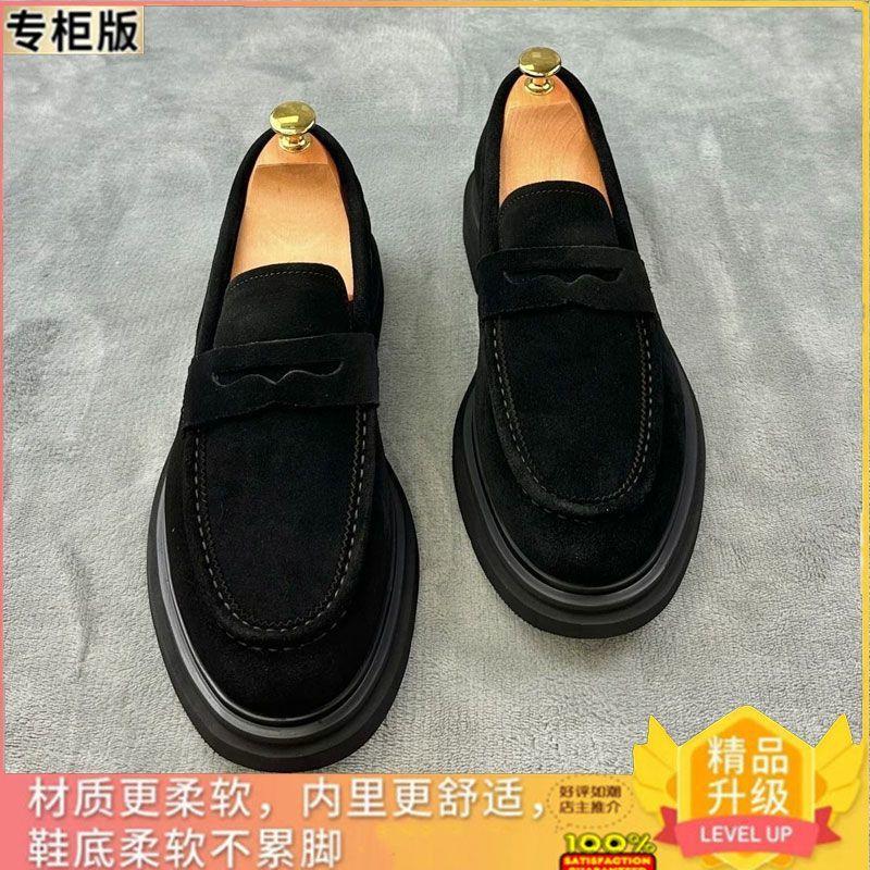 Evropská obchodní móda Neformální kožené boty, zahraniční styl Pánské boty odolné proti opotřebení Ležérní britský styl matné kožené boty