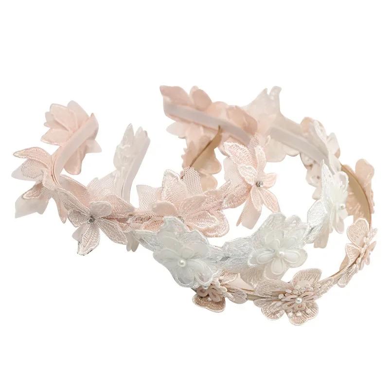 Lace Flower Crown Head Band Hair Accessories Lovely Embroidery Headband Hair Band Princess Women's Fashion Sexy Headwear
