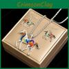 Animal Horse Pendant Necklace With Colorful Oil Drop Design For Women Summer Fashion