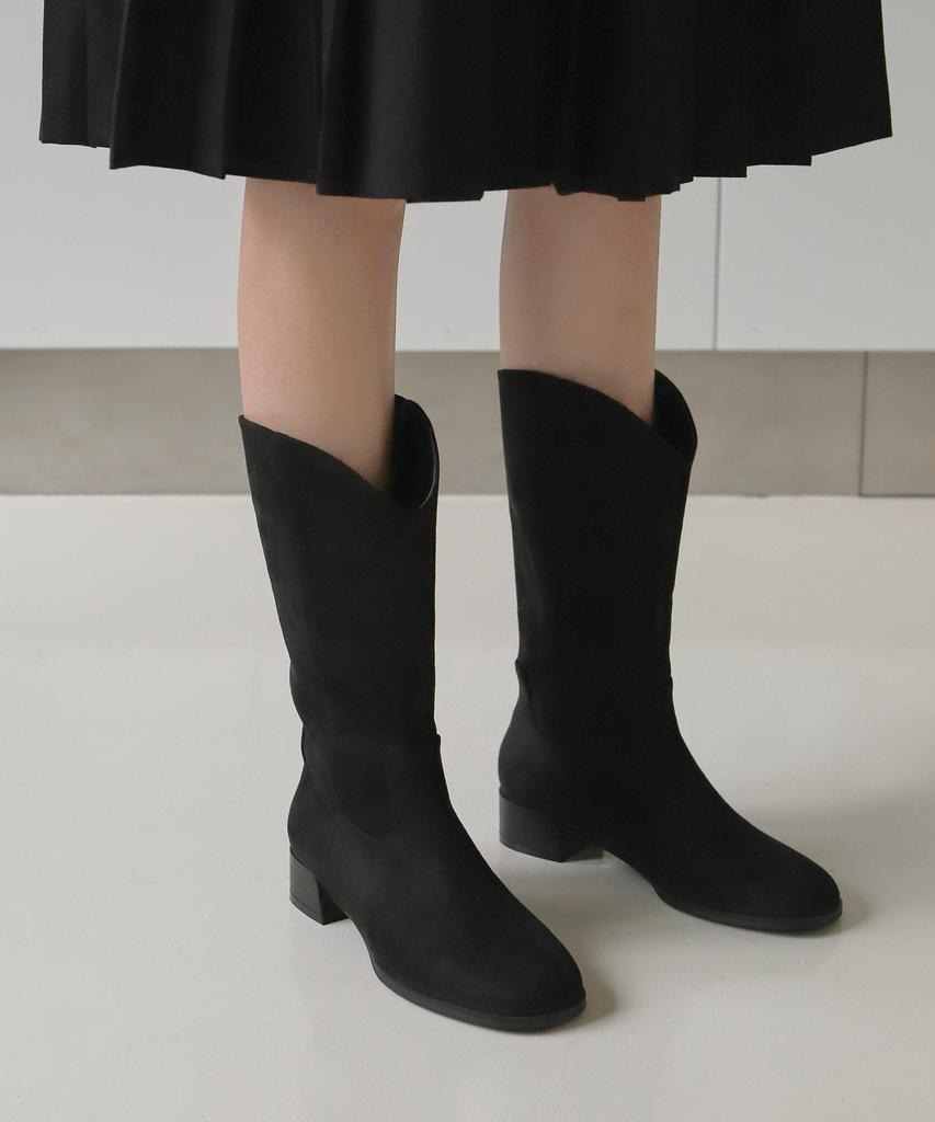Sappun Sevigny Round Mid-Calf Boots (3.5Cm) (Type A)