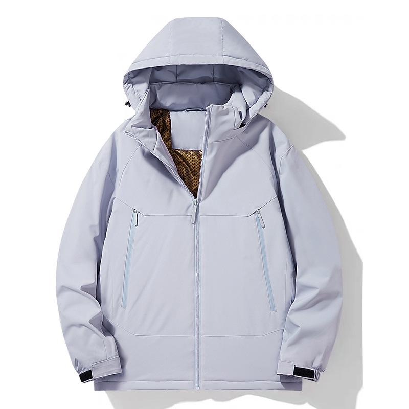 Men s Thickened Hooded Cotton Sports Jacket - Warm Winter Mountaineering Outerwear M