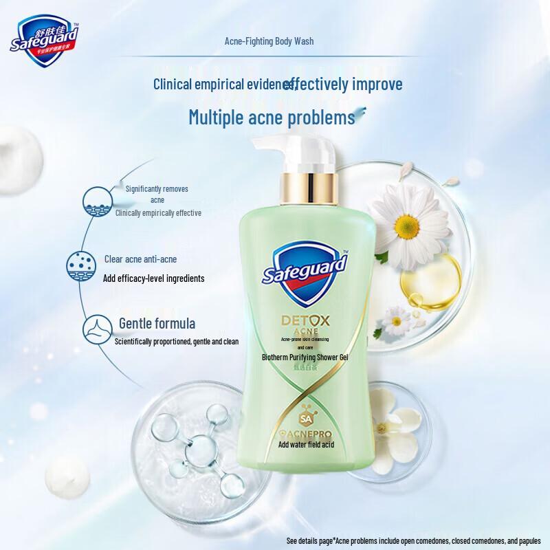 Safeguard Acne Series White Tea Cleansing Shower Gel