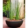 Flower Pot Cover - RIVIERA - Granite - D40 H15 Cm - Black