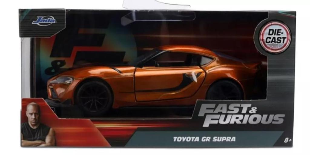 Kyosho Jada Toys Fast Furious Series 2020 Toyota GR Supra Gold Finished Model JADA35632 & 1/32 F&F