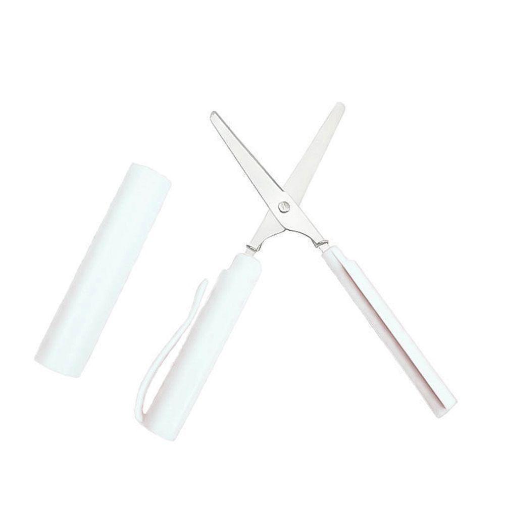 Stationary Student Pen Shape Scissor Handwork Art Tools Safe Folding Scissor Handcraft Scissor