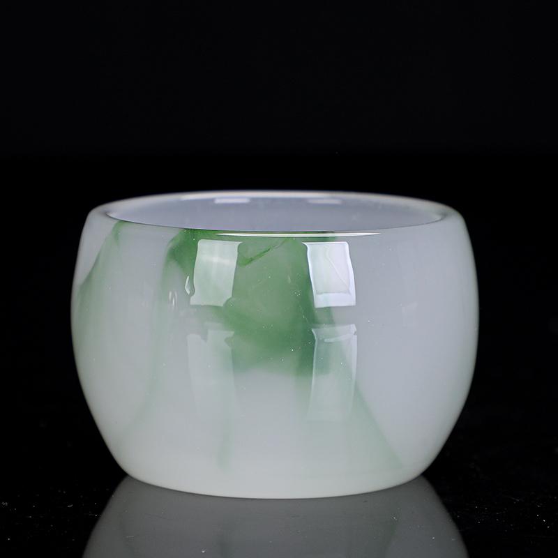 Ink glass master cup single cup personal special tea drinking cup kung fu tea set household men and women water cup