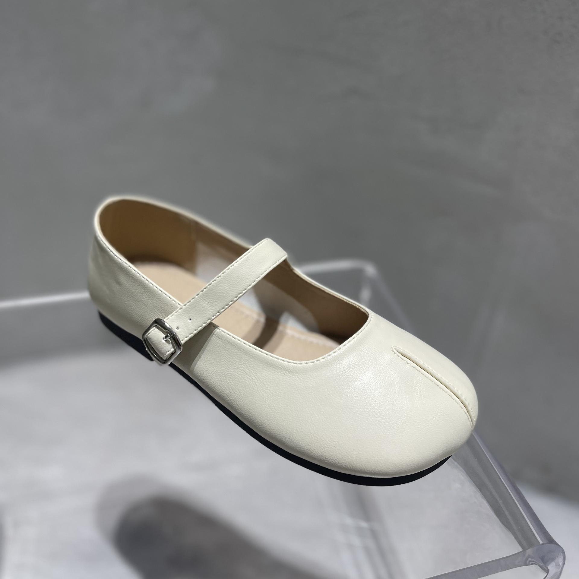 

Женские сандалии Новые туфли Мэри Джейн на плоской подошве с разрезным носком Женские туфли-лодочки Женские ретро винтажные повседневные новинки для девушек Твердые туфли ниндзя 35