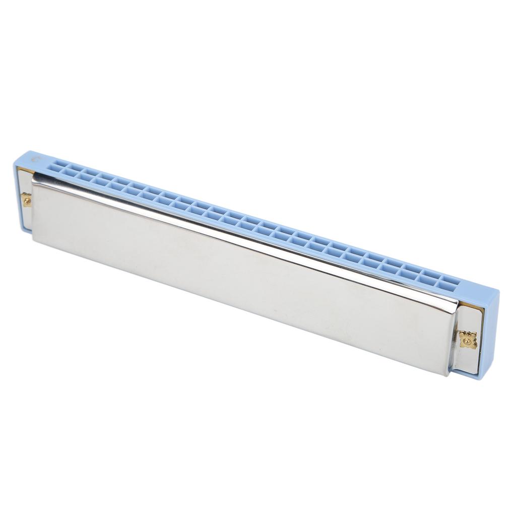 Harmonica 24 Holes Key of C Mouth Organ Tremolo Instrument Toy for Beginner Kid Adult