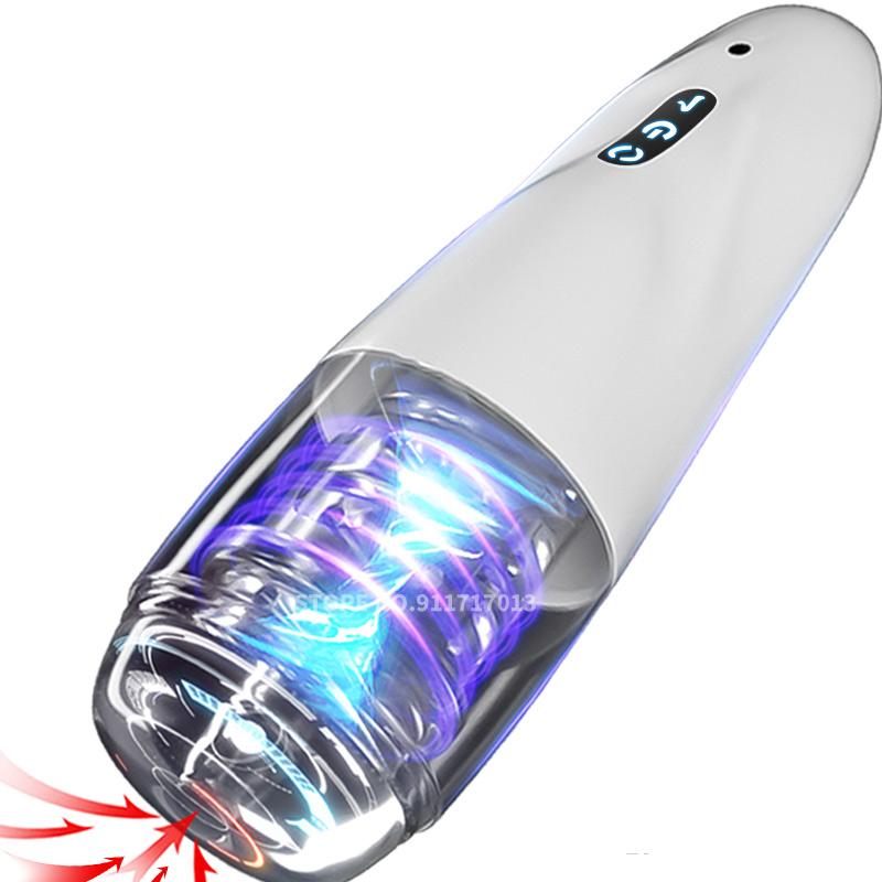 Automatic Male Masturbator Cup Telescopic Rotation Vagina Sucking Blowjob Sex Machine For Men Pocket Suction Masturbation Toys