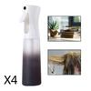 4x Empty Hair Spray Bottle 300ml Fine for Salon Hair Cutting Stylist Misting