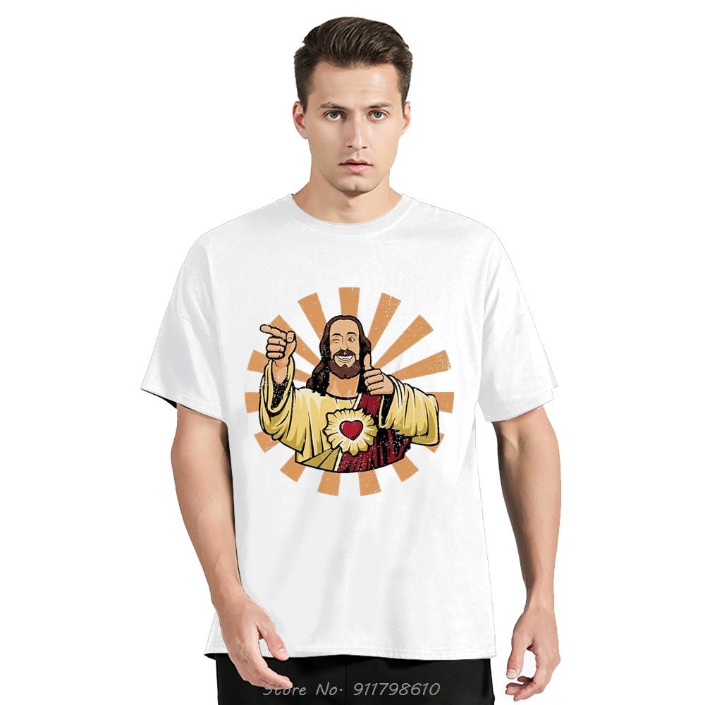 Buddy Christ Vintage 90s Cool Jesus Religious Christian T Shirt Fitness Clothing Sales Unisex T-shirt Unisex O-Neck Tshirt