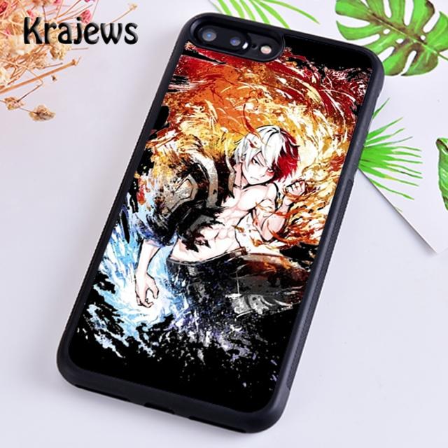 Kryt na telefon Krajews Shoto Todoroki My Hero Academia pro iPhone 14 5 6s 7 8 plus 11 12 13 pro XR XS max Galaxy S21 S22ultra