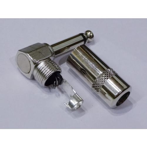 Gitamani Original Mono Phone Plug, L-Shaped, for DIY Shielding, Switchcraft #226, 10-Piece Set (GMO-SCJC226x10)