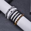 Natural Obsidian Stone Bracelet Magnetic Anxiety Relief Healthy Women Men Smoking Cessation Weight Loss Black Beads Bracelets