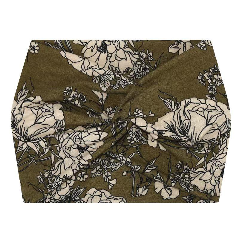 African Extra Wide Elastic Wrap Headband for Yoga and Sports