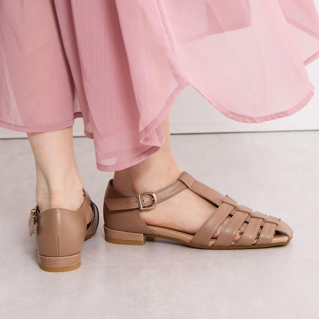 HIMIKO/Himiko/Soft Square Toe-Greek Shoes/651501 Beige 235