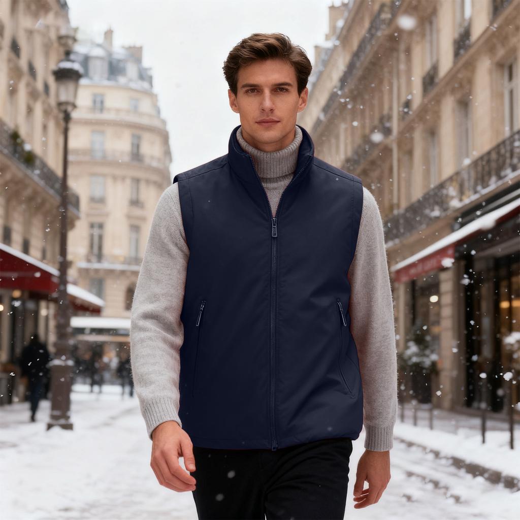 Men's Warm, , And Plush Outdoor Three-dimensional Vest Versatile Top Jacket