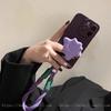Custodia Stand Mostro Viola Scuro per iPhone 17 Pro Max/16 Pro/14 Pro