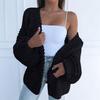 Suéter de Punto para Mujer de Manga Larga Holgado con Mangas Murciélago Ropa Exterior Casual