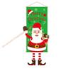 85AD Tecido de Fundo com Estampa de Desenho Animado de Natal Pôster para Pendurar Decoração Criativa para Festa em Casa